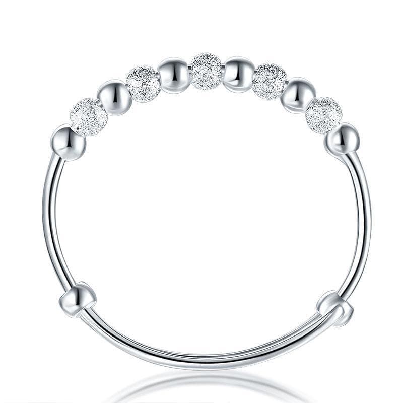 Kids Adjustable Solid 999 Silver Bangle Bracelet