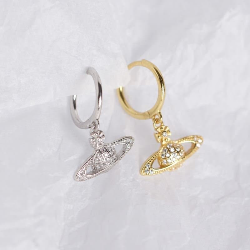 CZ Planet 925 Sterling Silver Hoop Earrings