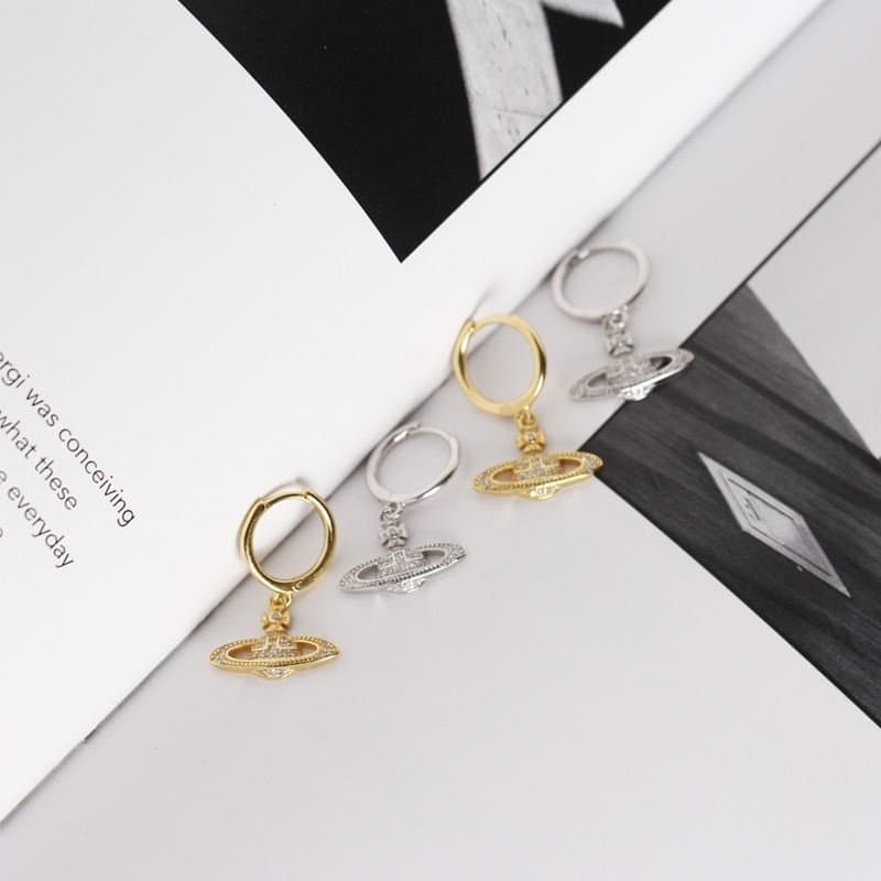 CZ Planet 925 Sterling Silver Hoop Earrings