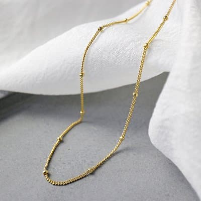 Mini Beads 925 Sterling Silver Choker Necklace