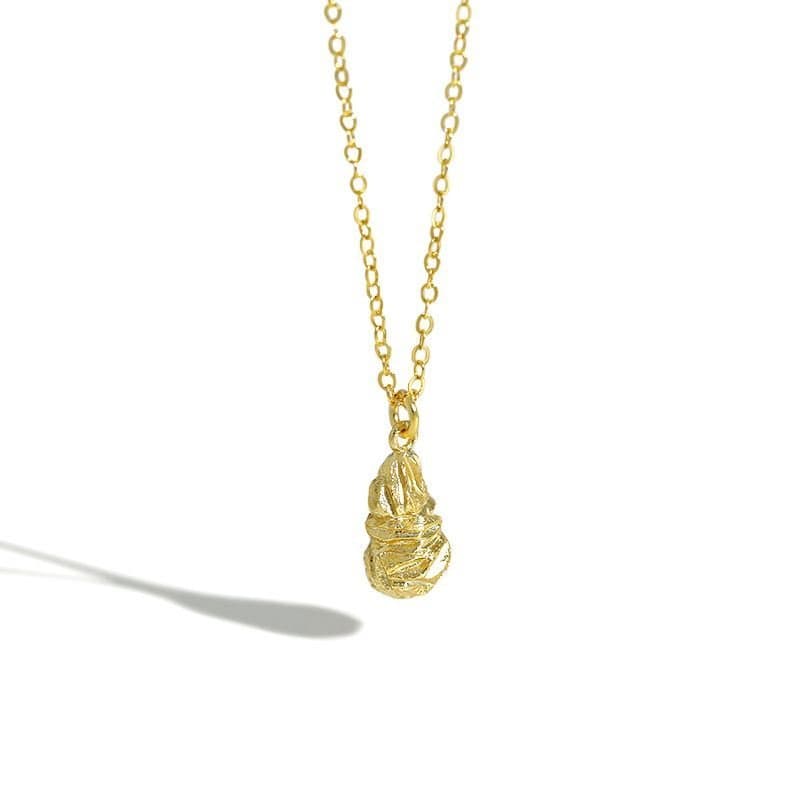 Irregular Waterdrop 925 Sterling Silver Necklace
