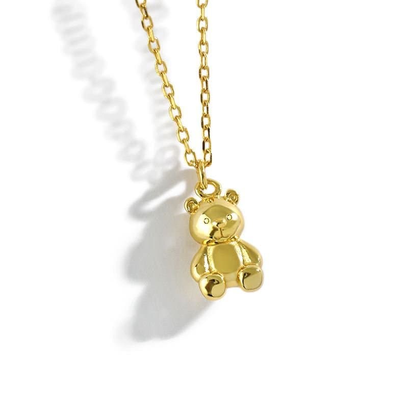 Mini Bear Animal 925 Sterling Silver Necklace