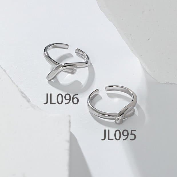 Layers Cross Knot 925 Sterling Silver Adjustable Ring