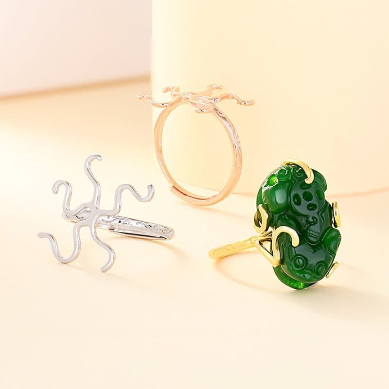 Claw 925 Sterling Silver Ring Setting for Oval Gemstone