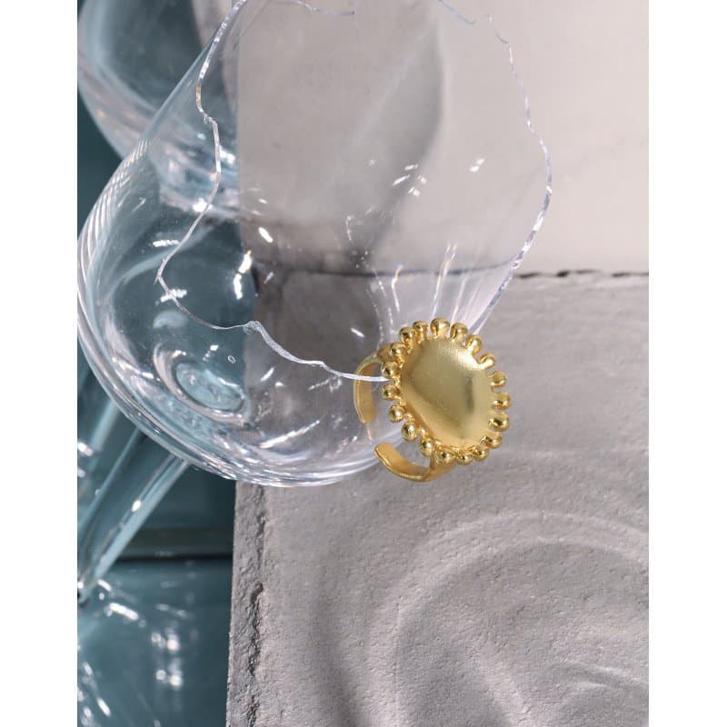 Sunflower 925 Sterling Silver Adjustable Ring