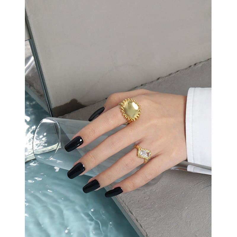 Sunflower 925 Sterling Silver Adjustable Ring