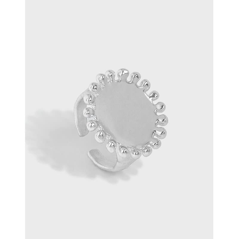 Sunflower 925 Sterling Silver Adjustable Ring