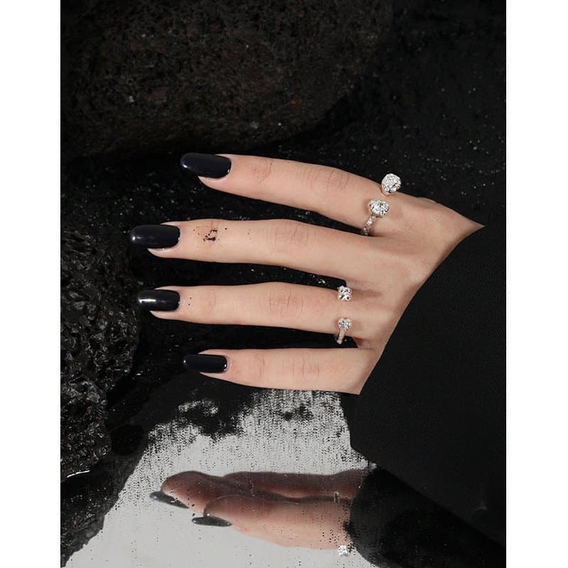 Irregular Two Bones 925 Sterling Silver Adjustable Ring