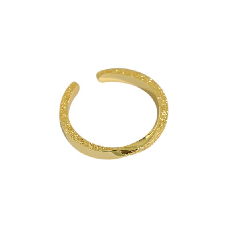 Mobius Circle 925 Sterling Silver Adjustable Ring