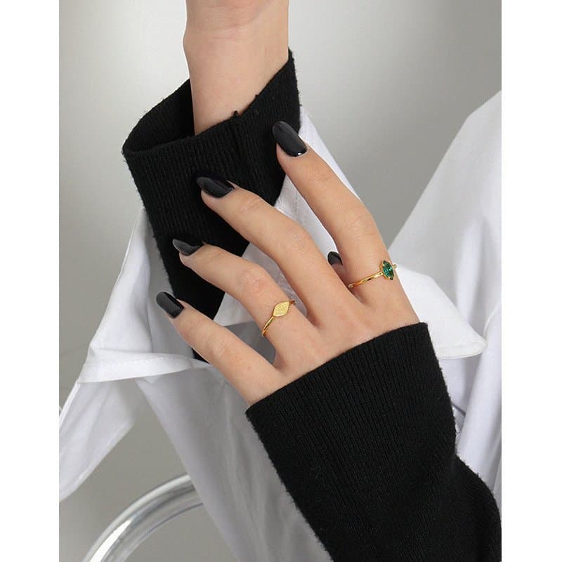 Devil's Eye 925 Sterling Silver Adjustable Ring