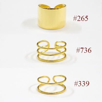 Double Triple Layers Wide 925 Sterling Silver Adjustable Ring