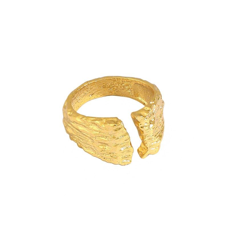 Irregular Geometric 925 Sterling Silver Adjustable Ring