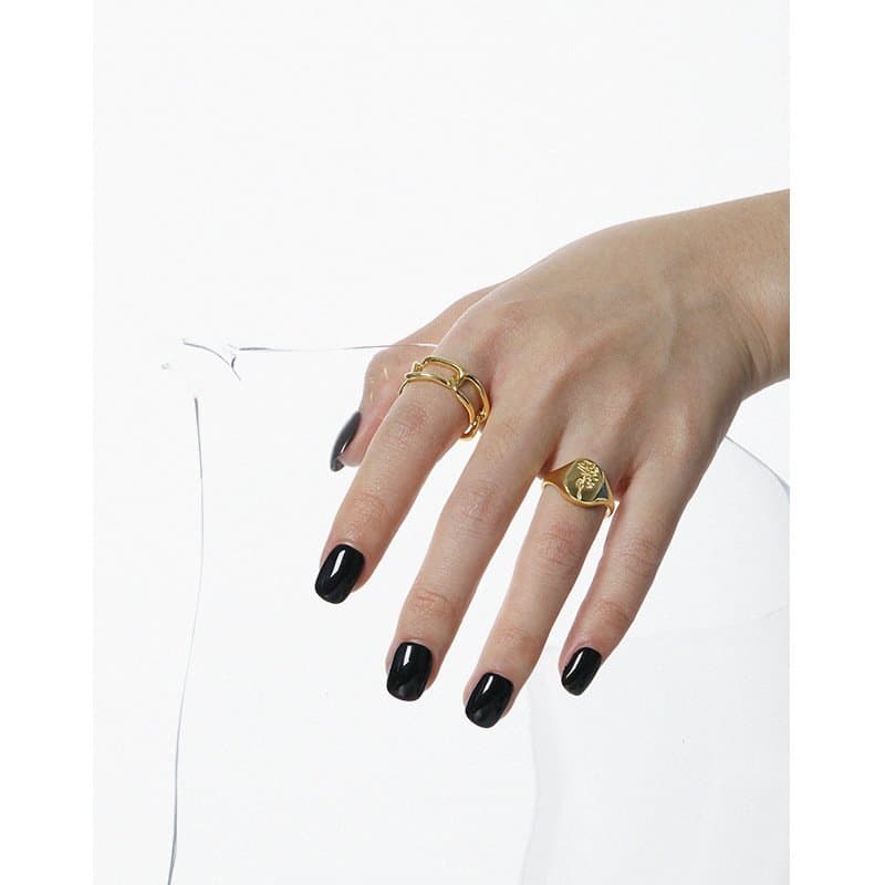 Hollow Chian Wide 925 Sterling Silver Adjustable Ring