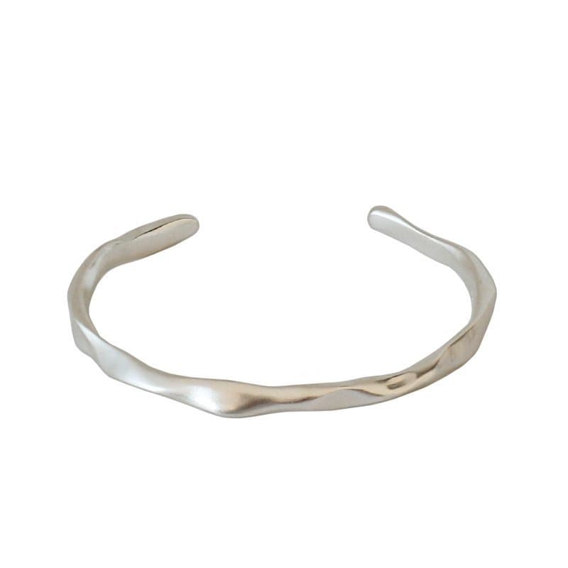 Minimalist Irregular 925 Sterling Silver Adjustable Ring