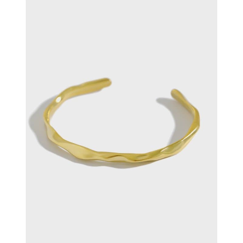 Minimalist Irregular 925 Sterling Silver Adjustable Ring