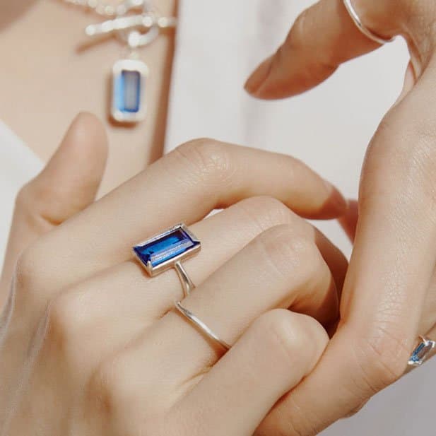 Minimalist Irregular Tiny Fine 925 Sterling Silver Ring