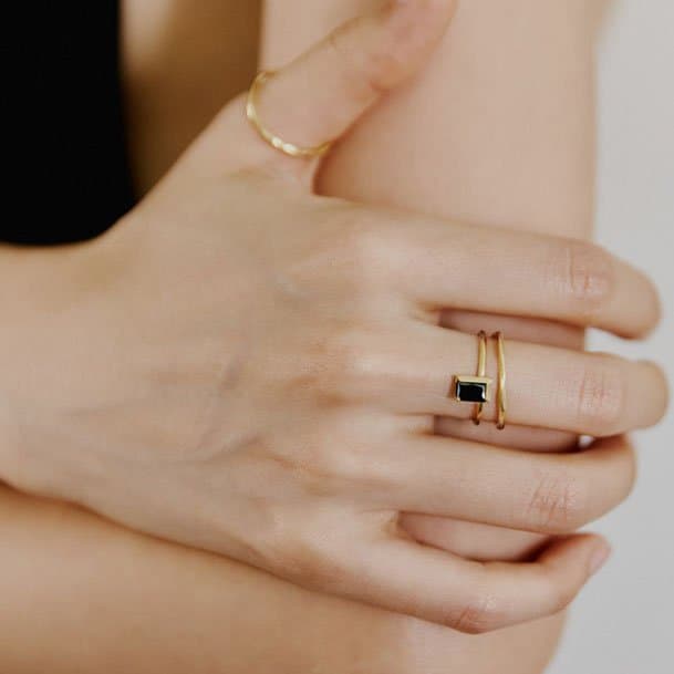Minimalist Irregular Tiny Fine 925 Sterling Silver Ring