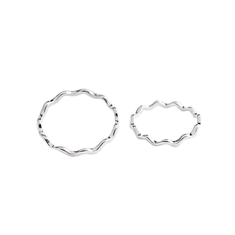 Wave Curves 925 Sterling Silver Ring