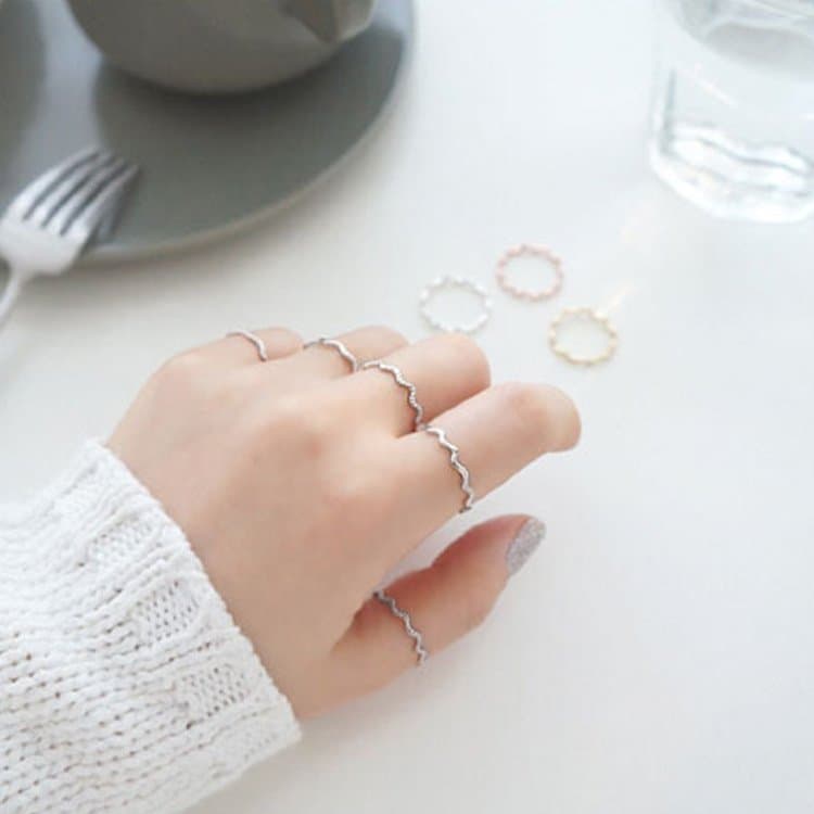 Wave Curves 925 Sterling Silver Ring