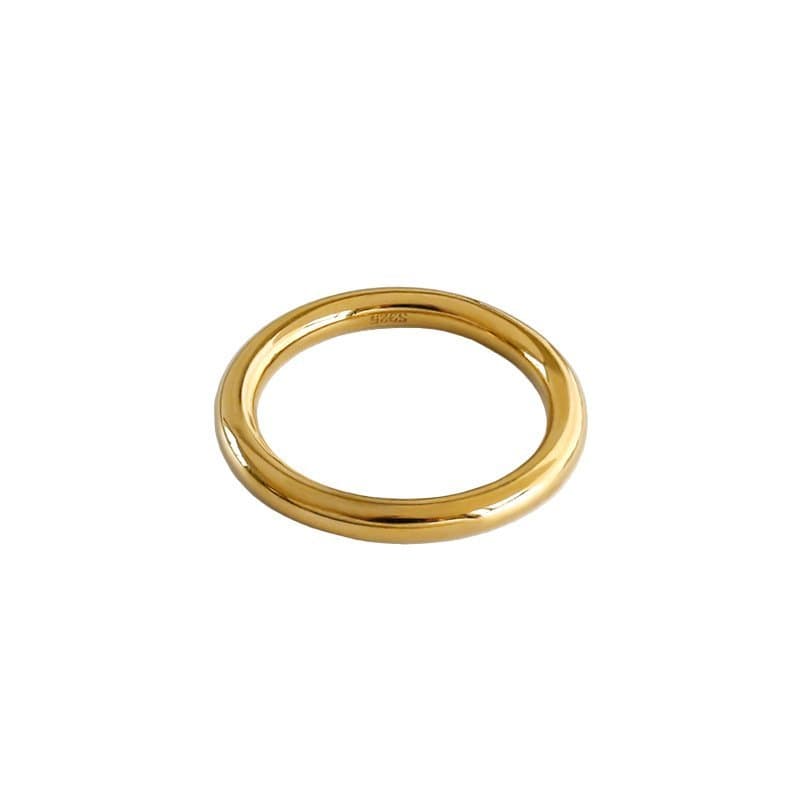 Tiny Prime Circle 925 Sterling Silver Ring