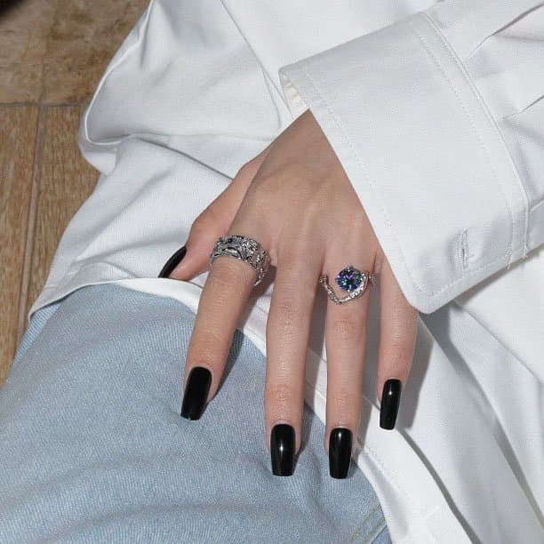 Irregular Face Wide 925 Sterling Silver Adjustable Ring