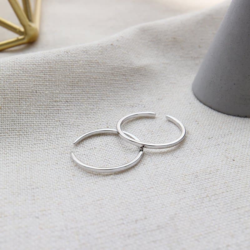Very Fine Prime Circle 925 Sterling Silver Adjustable Ring