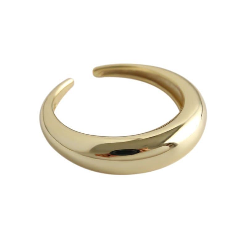 Geometric Circle 925 Sterling Silver Adjustable Ring