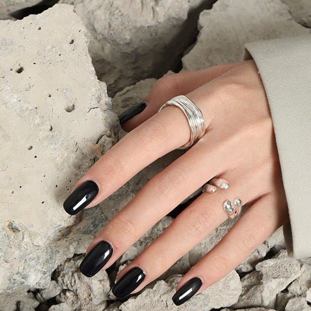 Irregular Wrinkle Texture 925 Sterling Silver Adjustable Ring