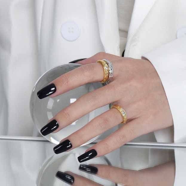 Irrgular CZ 925 Sterling Silver Ring