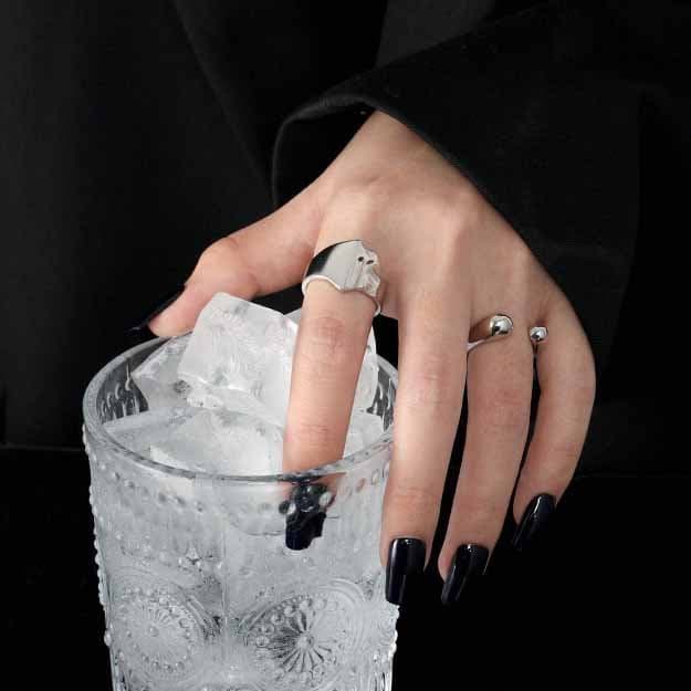 Minimalism Waterdrop 925 Sterling Silver Adjustable Ring