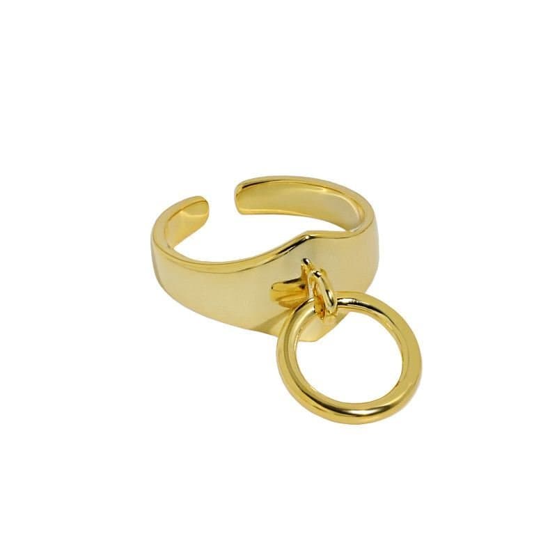 Circle Rings 925 Sterling Silver Adjustable Ring