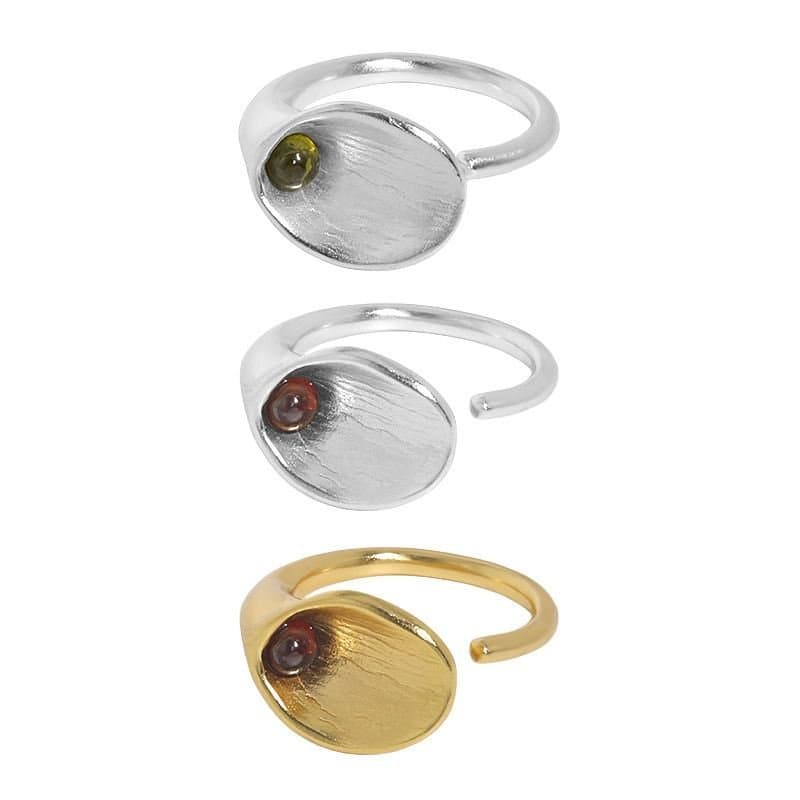 CZ Morning Glory Flower 925 Sterling Silver Adjustable Ring