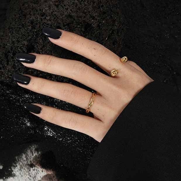 Hollow Twisted Cross 925 Sterling Silver Adjustable Ring