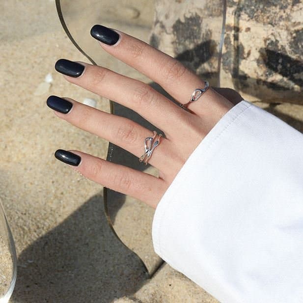 Irregular Hollow 925 Sterling Silver Adjustable Ring