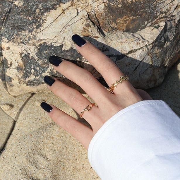 Irregular Hollow 925 Sterling Silver Adjustable Ring