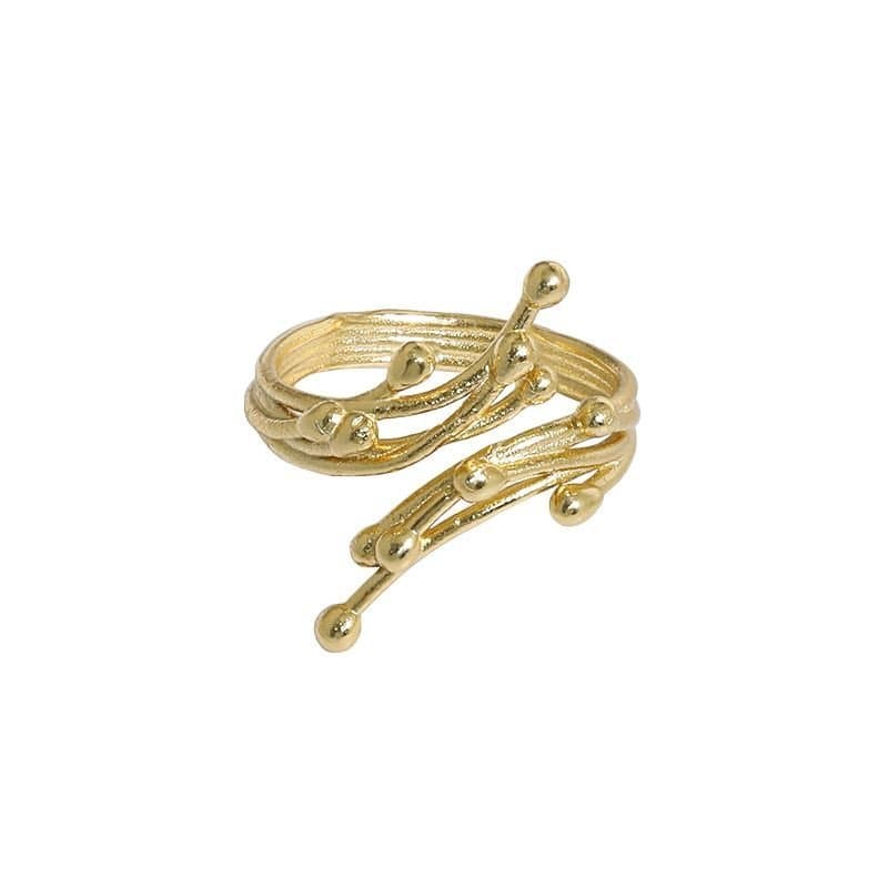 Irregular Water 925 Sterling Silver Adjustable Ring