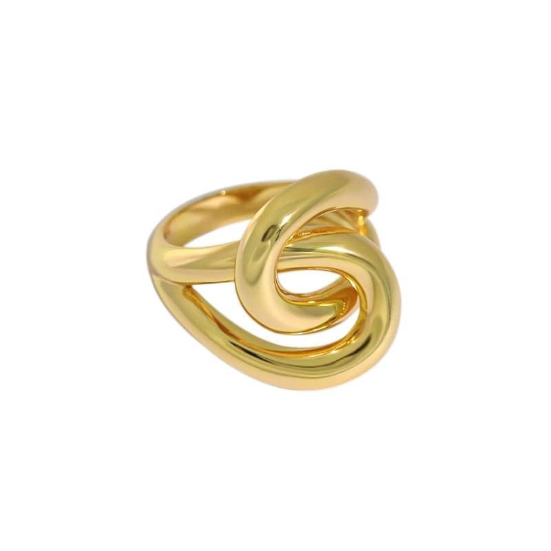 Unique Lines Cross 925 Sterling Silver Adjustable Ring