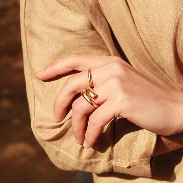 Minimalism Matte 925 Sterling Silver Adjustable Ring