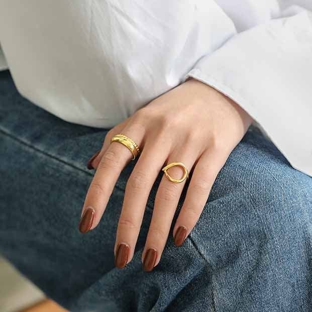 Twisted 925 Sterling Silver Wide Adjustable Ring