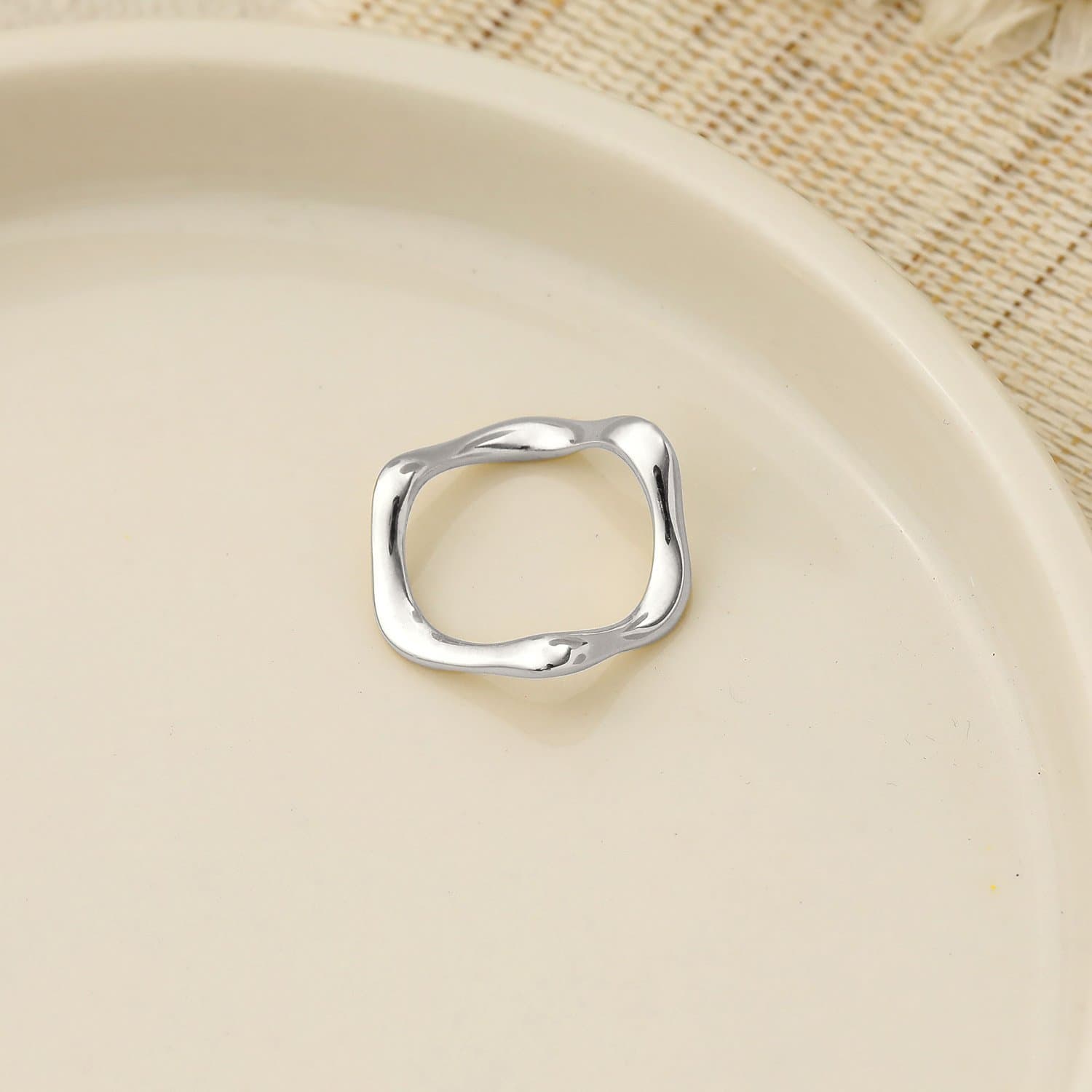 Irregular Wave 925 Sterling Silver Ring