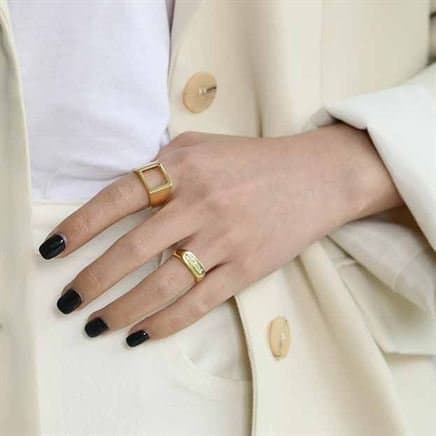 Merci Letters 925 Sterling Silver Adjustable Ring