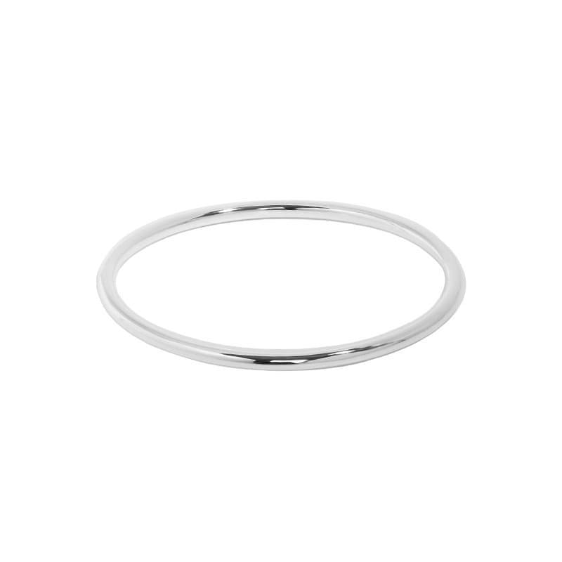 3.2mm Geometric No Plating 925 Sterling Silver Bangle