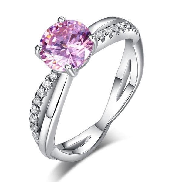1.25 Ct Pink Created Diamond Ring