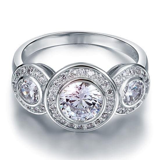 Art Deco 2.5 Carat Created Diamond Ring