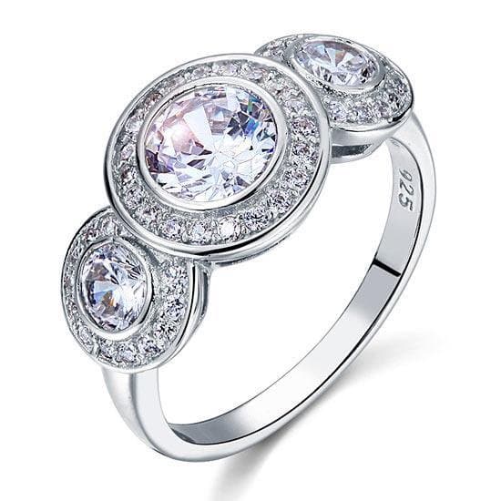 Art Deco 2.5 Carat Created Diamond Ring