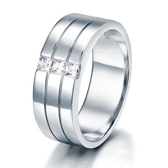 Created Diamond Men's Wedding Band