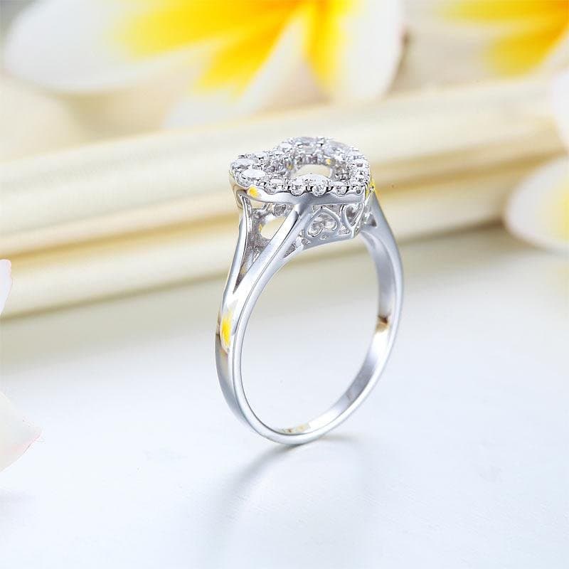 Dancing Stone Heart Ring