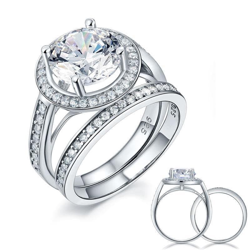 3.5 Ct Vintage Created Diamond Ring