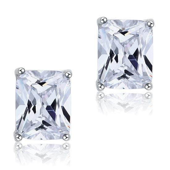 4 Carat Created Diamond Stud Earrings