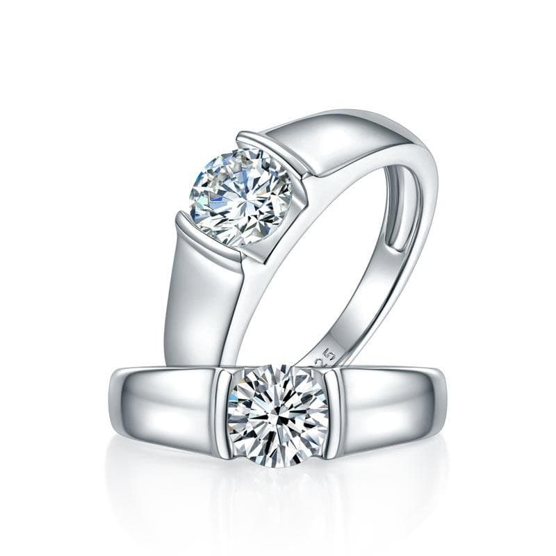 Men's Moissanite Diamond 1 Carat Ring
